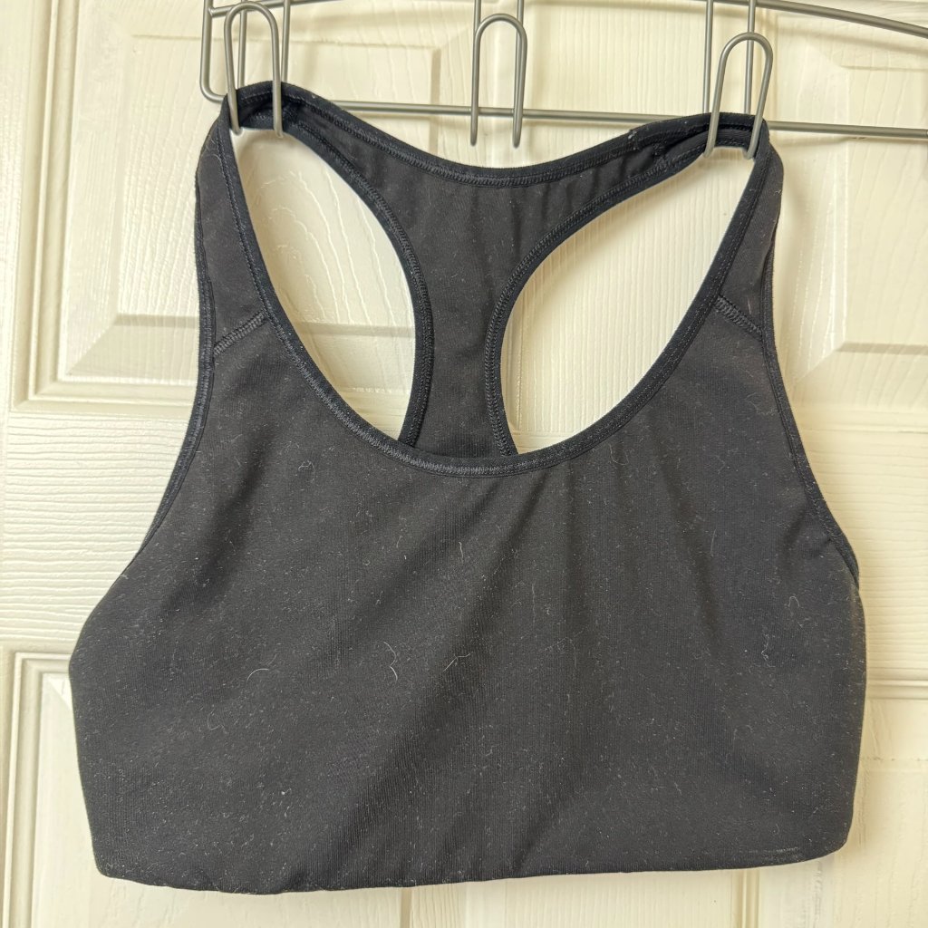 Old Navy Active Go-Dry Racerback Sports Bra - Black - Size Medium